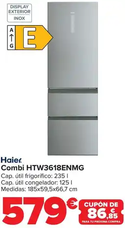 Carrefour HAIER Combi HTW3618ENMG oferta