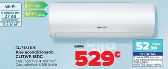 Carrefour CLIMATRIC Aire acondicionado CLITWF-18DC oferta