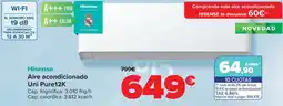 Carrefour HISENSE Aire acondicionado Uni Pure12K oferta