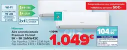 Carrefour HISENSE Aire acondicionado Premium Confort 9K + 9K 2AMW42C oferta
