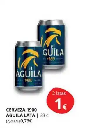 Supermercados MAS Cerveza 1900 Aguila Lata 33cl oferta