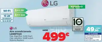 Carrefour LG Aire acondicionado LGWIFI12X oferta