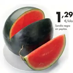 Supermercados Lupa Sandía negra sin pepitas oferta