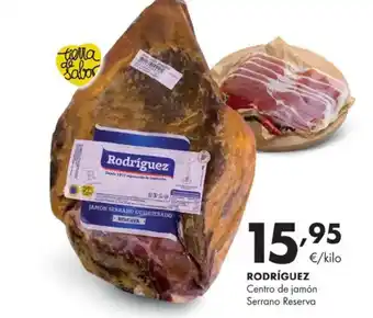 Supermercados Lupa RODRÍGUEZ Centro de jamón Serrano Reserva oferta