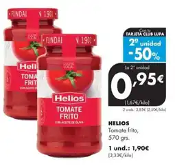 Supermercados Lupa HELIOS Tomate frito, oferta