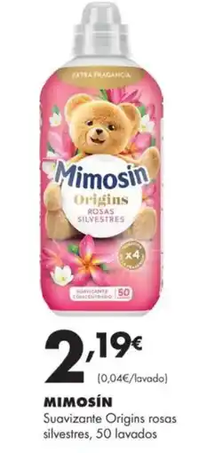 Supermercados Lupa MIMOSÍN Suavizante Origins rosas silvestres, 50 lavados oferta