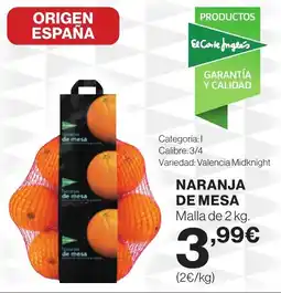 Supercor Naranja de mesa oferta