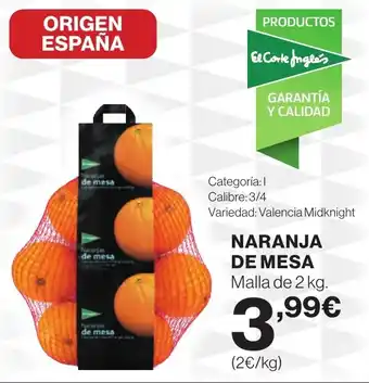 Supercor Naranja de mesa oferta