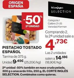 Supercor Pistacho tostado español oferta