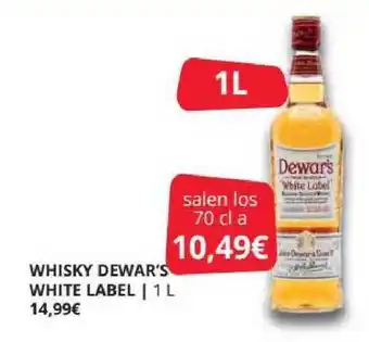 Supermercados MAS Whisky Dewar's White Label 1 L oferta