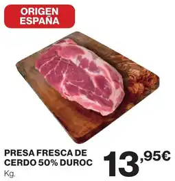 Supercor Presa fresca de cerdo 50% duroc oferta