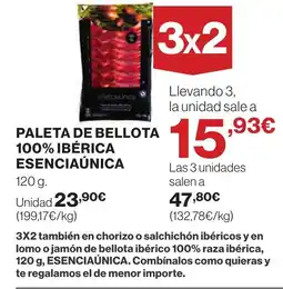 Supercor Paleta de bellota 100% ibérica esenciaúnica oferta