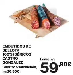 Supercor Embutidos de bellota 100% ibéricos castro gonzález oferta