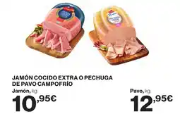 Supercor CAMPOFRÍO Jamón cocido extra o pechuga de pavo oferta