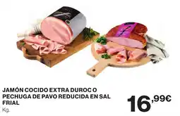 Supercor Jamón cocido extra duroco pechuga de pavo reducida en sal frial oferta