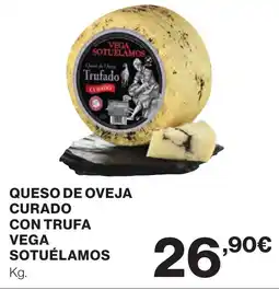 Supercor VEGA SOTUÉLAMOS Queso de oveja curado con trufa oferta