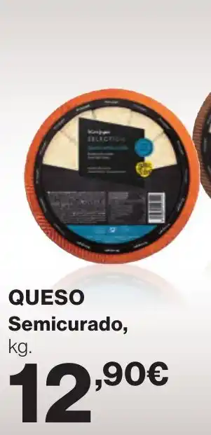 Supercor Queso semicurado, oferta