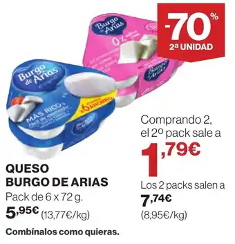 Supercor Burgo de arias queso oferta