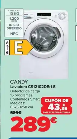 Carrefour Candy - lavadora cs12102de1-s oferta