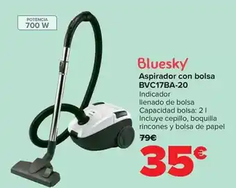 Carrefour Bluesky - aspirador con bolsa bvc17ba-20 oferta