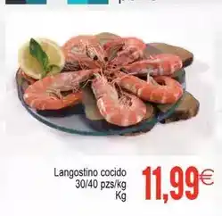 Plenus Supermercados Langostino cocido 30/40 oferta