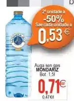 Plenus Supermercados Mondariz - auga sen gas oferta