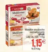 Plenus Supermercados Spar - mejillones escabeche normal/picante oferta
