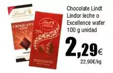FROIZ Lindt - chocolate lindor leche o excellence wafer oferta