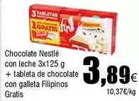 FROIZ Nestlé - chocolate con leche + tableta de chocolate con galleta filipinos oferta