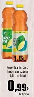 FROIZ Fuze tea - limon o limon sin azucar oferta