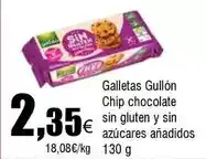 FROIZ Gullón - galletas chip chocolate sin gluten y sin azucares anadidos oferta