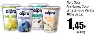 FROIZ Alpro - soja arandanos, coco, lima limon o vanilla oferta