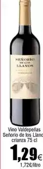 FROIZ Vino valdepenas señorio de los llanco crianza oferta