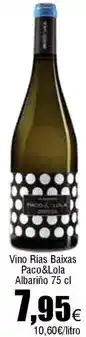 FROIZ Paco & lola - vino rias baixas oferta