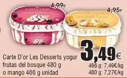 FROIZ Dor - carte d'or les desserts yogur frutas del bosque oferta