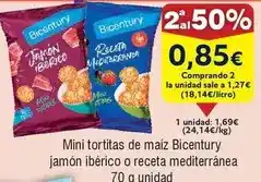 FROIZ Bicentury - mini tortitas de maiz jamon iberico o receta mediterranea oferta