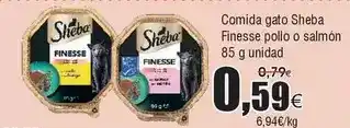 FROIZ Sheba - comida gato finesse pollo o salmon oferta