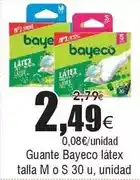 FROIZ Bayeco - guante látex talla m o s oferta