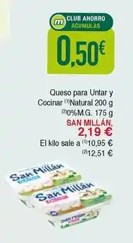 Masymas San millán - queso para untar y cocinar oferta