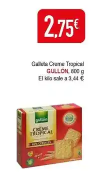 Masymas Gullón - galleta creme tropical oferta