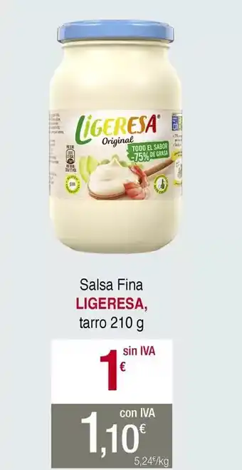 Masymas Ligeresa - salsa fina tarro oferta
