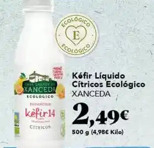 Gadis Xanceda - kéfir líquido cítricos ecológico oferta