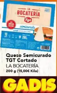 Gadis Tgt - queso semicurado oferta