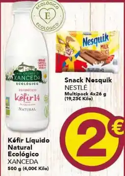 Gadis Nestlé - kéfir liquido natural ecologico oferta