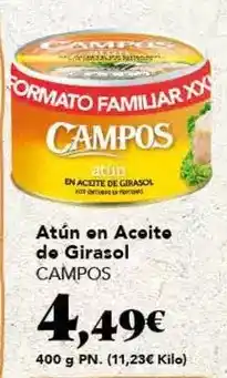 Gadis Campos - atun en aceite de girasol oferta