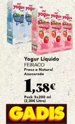 Gadis Feiraco - yogur liquido oferta