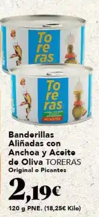 Gadis Banderillas aliñadas con anchoa y aceite de oliva oferta
