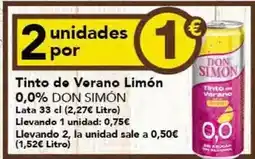 Gadis Don simón - tinto de verano limon oferta