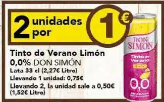 Gadis Don simón - tinto de verano limon oferta