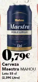 Gadis Mahou - cerveza maestra oferta